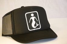 Load image into Gallery viewer, Black Classic Mermaid Trucker Hat
