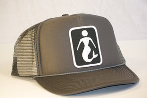 Charcoal Classic Mermaid Trucker Hat