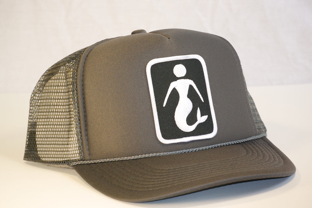 Charcoal Classic Mermaid Trucker Hat