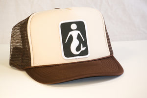 Brown/Tan Classic Mermaid Trucker Hat