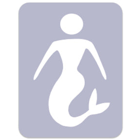 French Grey Mermaid Sticker