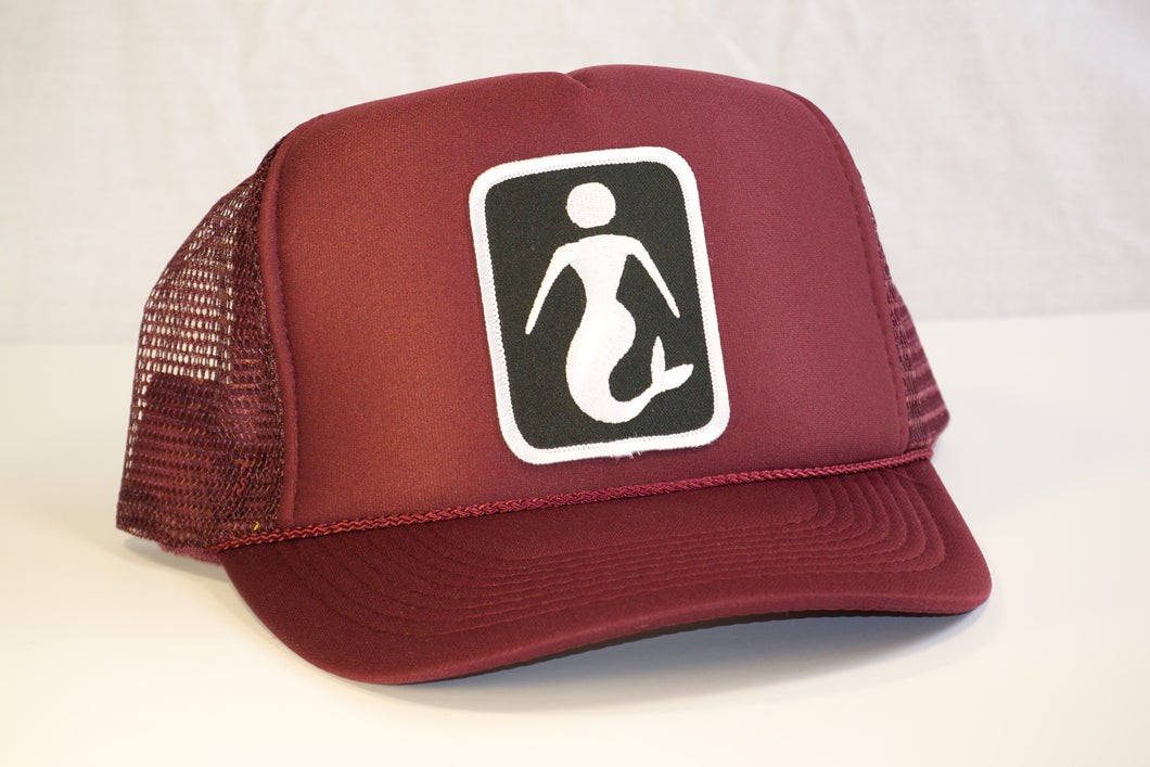 Maroon Classic Mermaid Trucker Hat