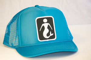 Aqua Blue Classic Mermaid Trucker Hat